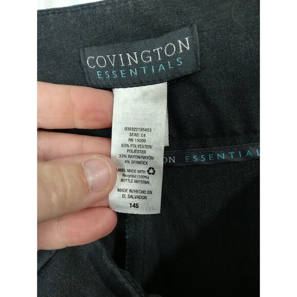 $ Covington Woman 14S Grey Trouser Pants Casual Office Business Boot Cut - Picture 6 of 10